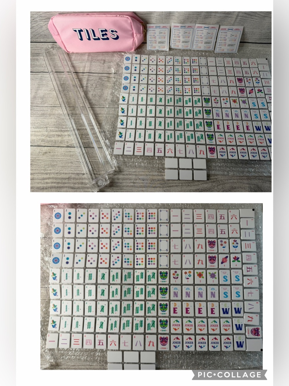Tiles Pink Mahjong Set with Carry Pouch - Unbranded - Picture 3 of 3